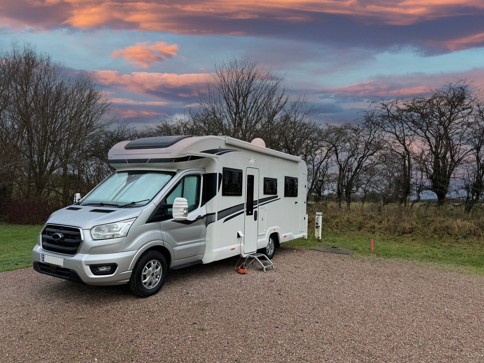 Motor home sunrise